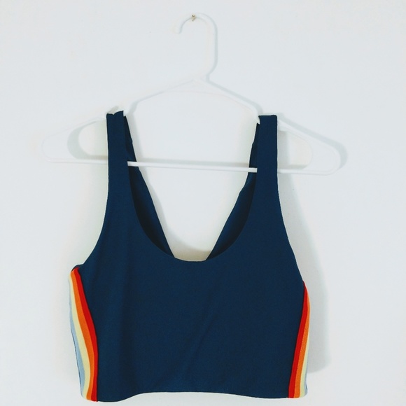 Spiritual Gangster Tops - Shakti Rainbow Stripe Brami Top